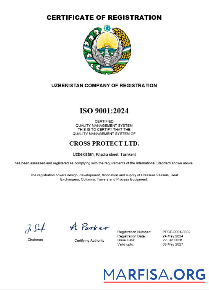 Printable Uzbekistan business registration certificate Word and PDF template
